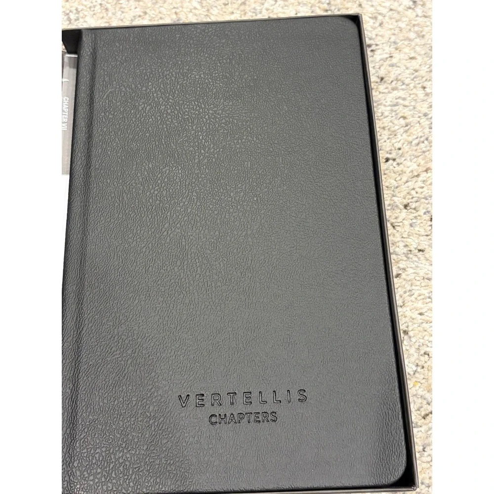 Vertellis NEW Chapters Self-reflection Journal Black Hardcover Mindfulness